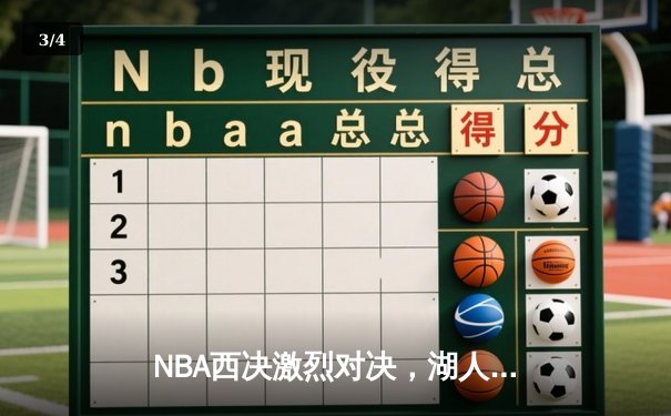 NBA西决激烈对决，湖人逆转勇士挺进总决赛 - 3